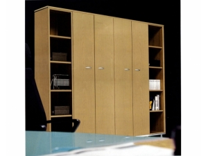 armoire  portes transparentes battantes ou coulissantes FOS :: armoire de bureau bois UB 1