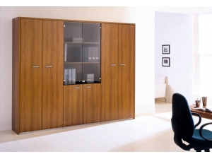 armoire de bureau bois et m�tal :: armoire bois UQ 6