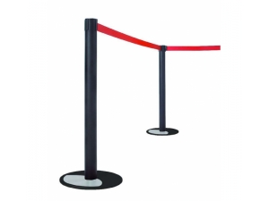 guide foule : 
 guide foule ou guide file avec bande rentrante avec insert de pied personnalisable  colonne et pied argent colonne noire et base noire, insert gris colonne argent et base noire, insert gris  plusieurs coloris de bande en stock par 10 unit� minimum  PUHT : 138,60 euros  poids unitaire : 9,5 kg personalisation sur devis  plus port   d�lais court   en stock usine  *  pour mod�le avec pied personnalisable voir la page suivante 
