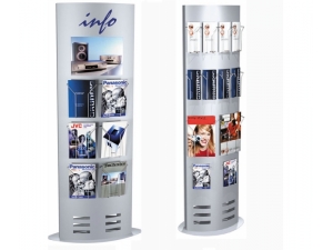 totem signalisation & affichage :: totem d'affichage avec porte doc et porte affiche ED