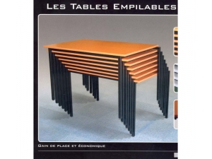 table pliante :: table de réunion empilables budget BM 1