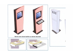 mobilier et accessoire informatique :: borne de consultation multim�dia GI 12