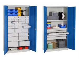 armoire  portes transparentes battantes ou coulissantes FOS :: armoire  tiroirs industrielle FOS 6
