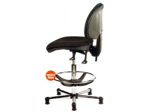si�ge assis debout,  assis � genoux : 
  si�ge assis debout usage intensif m�canisme asynchrone (ANSI BIFMA 15 / 120 000 CYCLES) permettant un r�glage optimal de l'inclinaison de l'assise, notamment la position assis debout. tissu 24 heures chin� noir extr�mement r�sistant, 500 000 cycles r�glage de la hauteur par lift � gaz de 55 � 81 cm pieds m�tal chrom�   PU HT 214 euros HT  en stock   
