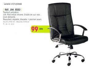 fauteuil, siège de direction :: fauteuil direction budget promotion IS 1