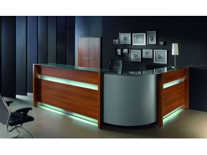 banque d'accueil moyenne gamme :: banque d'accueil retro éclairée POL 1