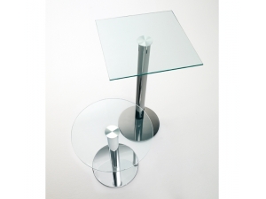 table de réunion plateau en verre :: petite table en verre SIS