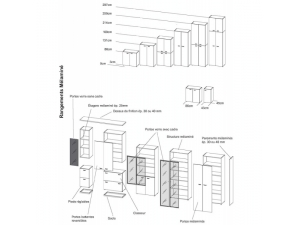 armoires bois avec facade stratifi couleur DM :: rangement armoire et vitrine bois moyenne gamme UQ 6