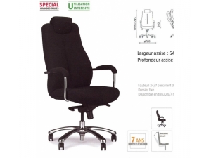 si�ges  grandes tailles  :: fauteuil 24h pour grande taille ON 113