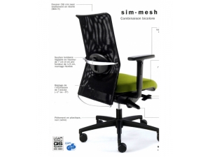 SIEGE DE DIRECTION :: fauteuil de direction ergonomique r�sille AD 456