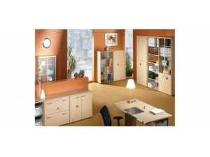 armoire de bureau bois et mtal :: gamme de rangement bois express UB C01