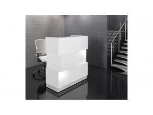 banque d'accueil moyenne gamme :: banque accueil illuminée EZ DM