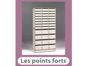 tri de courrier :: boite à lettre 24 cases bois IS 2