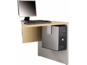 mobilier et accessoires pour informatique :: support pour unit centrale sous plateau UC  LEO 149