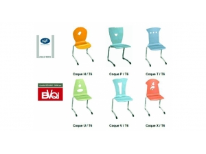 Table scolaire individuelle - EBI :: chaises scolaires assise bois OS 