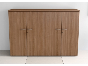 Bureau 3 postes en toile  - DM :: gamme armoires bois  pour bureau direction UB