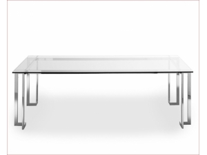 table de runion plateau en  verre :: table plateau en verre pais LORD RG