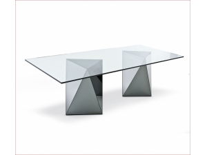 table de runion plateau en  verre :: table de runion de prestige en verre LAG 1