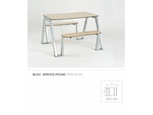 Banc design - RT :: bloc banc  et table exterieur PIC NIC  LEB