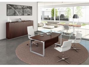 bureau et table  en verre  luxe LED :: bureau de direction WORK TIME  UQ 