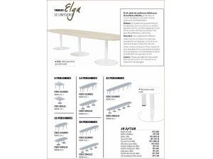 Table de runion :: table de runion lectrifiable ABM   ELGA et ABIA