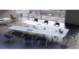 Table de runion pliante, abattante, mobile et modulaire :: Table runion formation mobile panoramique  - ARCH EBI