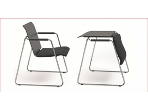 table convertible en chaise pour salle de formation TRO :: Table de formation convertible et empilable - TRO