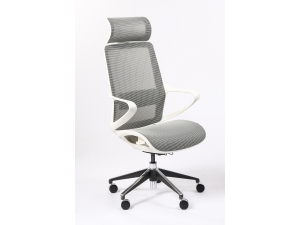 fauteuil ergonomique longue dure  OS :: fauteuil synchrone maille blanc -  FFO