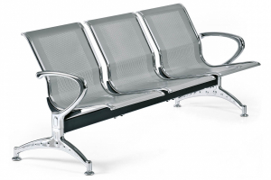 chaises scolaires assise bois OS  :: banquette sige poutre acier salle attente TCA AIRPORT