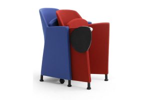 salle polyvalente, confrence ou amphi chaise pliante AL :: Chauffeuse  avec assise rabattable  - VIV YEL