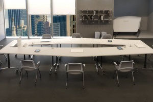 Table de runion pliante en vertical et mobile  - TAM EBI :: Table pliable rabattable - EBI