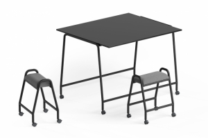 Table pliable rabattable - EBI :: Bureau sur roulettes - EBI