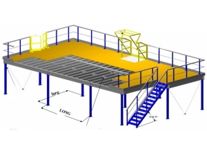 Poteaux de Guidage, Cordes et Enrouleurs pour Contrle et Scurit | lgance et Fonctionnalit :: rayonnage plateforme 6 UD