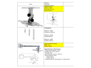 mobilier et accessoires pour informatique :: support pour retroprojecteur SIS