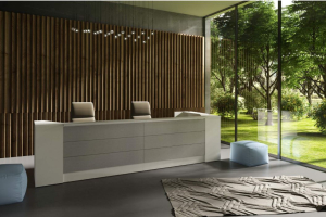 Banque daccueil design moderne | Comptoir de rception - UQ :: Banque accueil modulaire composable - WEN
