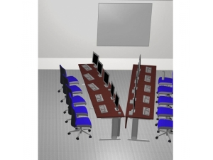 mobilier et accessoires pour informatique :: table mobile pour formation informatique et visio