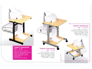 Table informatique scurise - ABM :: support d'imprimante pour listing GM