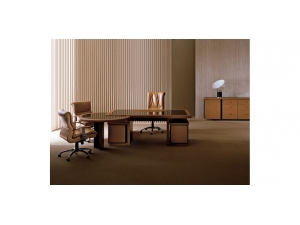 bureau de prestige prsident IAT  :: bureau de direction verre et cuir prestige RAM 2