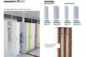 Vestiaire mtallique   -  KA :: Armoire vestiaire bois - BM