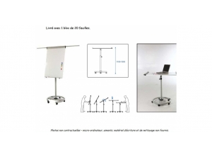 accessoires et environnement  :: paperboard transformable en table  rglable en hauteur avec extensions  COR