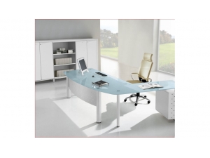 Bureau de  direction :: bureau direction verre avec retour UQ 333