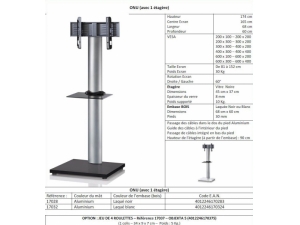 mobilier et accessoires pour informatique :: potence sur pied pour grand crans plats SYSTD