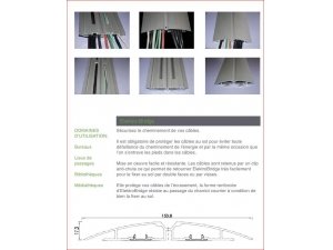 mobilier et accessoires pour informatique :: pont pour passage des fils au sol GE 75