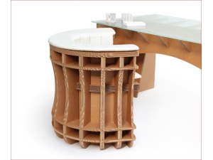 Bureau et mobilier cologique :: fauteuil cologique recyclable en carton RAN