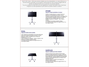 mobilier et accessoires pour informatique :: support sur pied pour TV  IGE