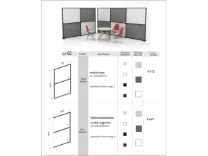 cloisonnette et cloison de bureau :: cloisons design phono absorbante  UST 