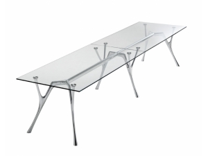 table de runion pieds verre AM :: table de runion pieds design IAC