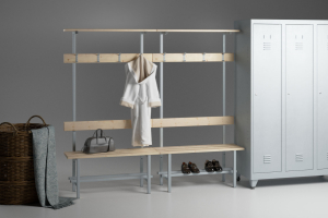 Banc d'tude pour salle d'attente et amphithtre - YEL :: Banc pour vestiaire de sport  - KA