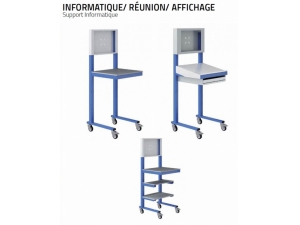 mobilier et accessoires pour informatique :: pupitre mixte affichage et  informatique d'atelier FOS