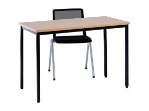 Table individuelle rglable en hauteur  plateau abattant  - EBI :: Table conomique poly - IS